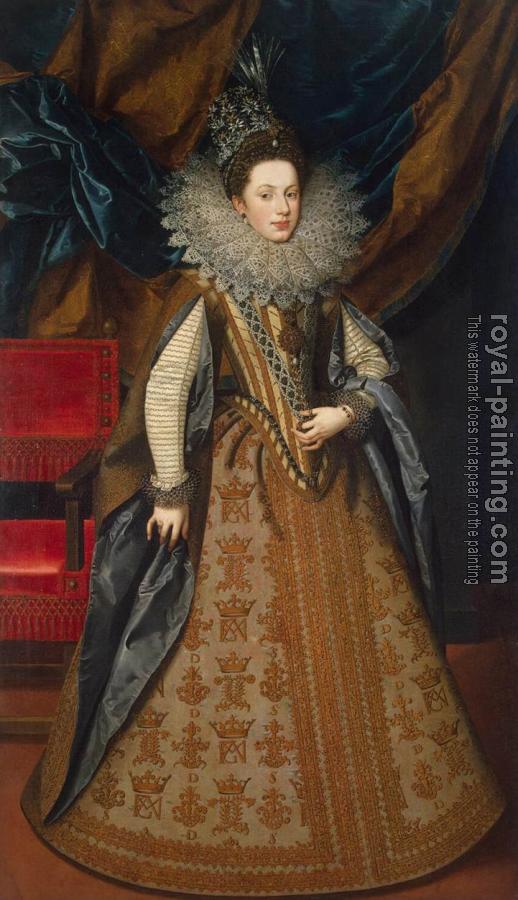 Frans The Younger Pourbus : Portrait of Margaret of Savoy, Duchess of Mantua